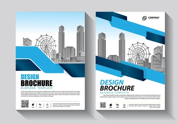 Broschürendesign Einband Modernes Layout Jahresbericht Poster Flyer Din Mit Bunten — Stockvektor