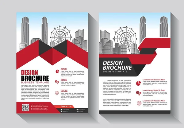 Brochure Ontwerp Omslag Moderne Lay Out Jaarverslag Poster Flyer Met — Stockvector