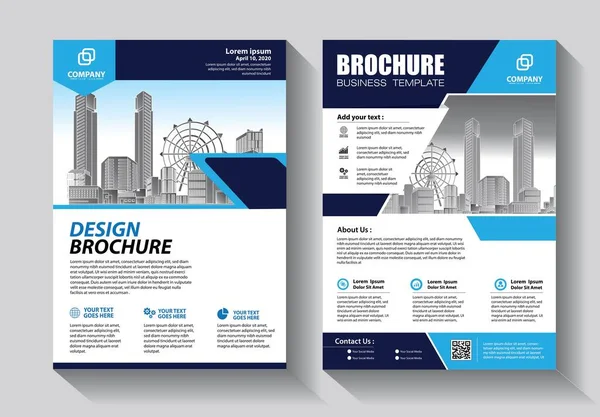 Brochure Ontwerp Omslag Moderne Lay Out Jaarverslag Poster Flyer Met — Stockvector