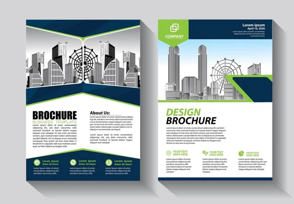 Brochure Design Couverture Mise Page Moderne Rapport Annuel Affiche Dépliant — Image vectorielle