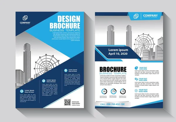 İş soyut vektör şablonu. Broşür tasarımı, modern tasarım, yıllık rapor, poster, renkli üçgenleri olan A4 broşürü, teknoloji, bilim ve ışık arka planlı geometrik şekiller.