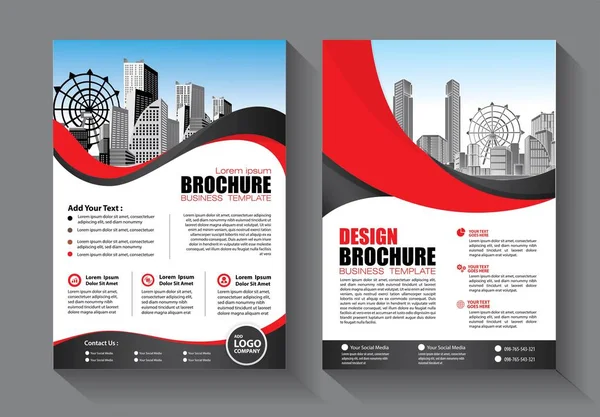 Zakelijke Abstracte Vector Template Brochure Ontwerp Omslag Moderne Lay Out — Stockvector