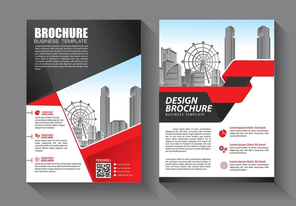 Modèle Vectoriel Abstrait Entreprise Brochure Design Couverture Mise Page Moderne — Image vectorielle