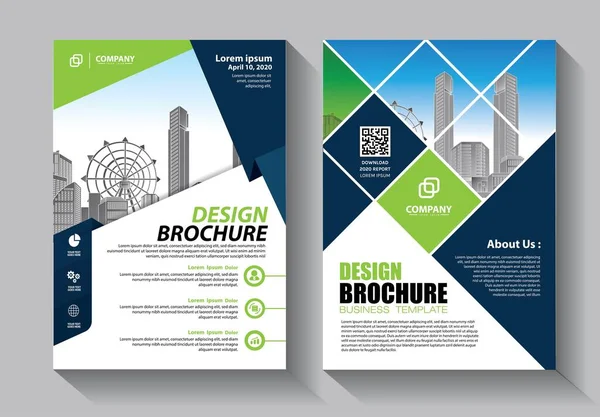 Zakelijke Abstracte Vector Template Brochure Ontwerp Omslag Moderne Lay Out — Stockvector