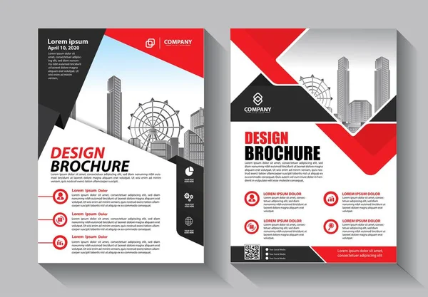 Zakelijke Abstracte Vector Template Brochure Ontwerp Omslag Moderne Lay Out — Stockvector