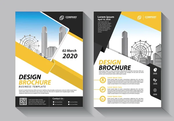 Zakelijke Abstracte Vector Template Brochure Ontwerp Omslag Moderne Lay Out — Stockvector