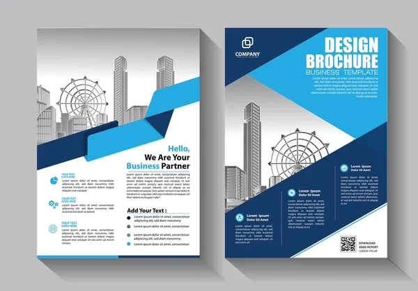 Zakelijke Abstracte Vector Template Brochure Ontwerp Omslag Moderne Lay Out — Stockvector