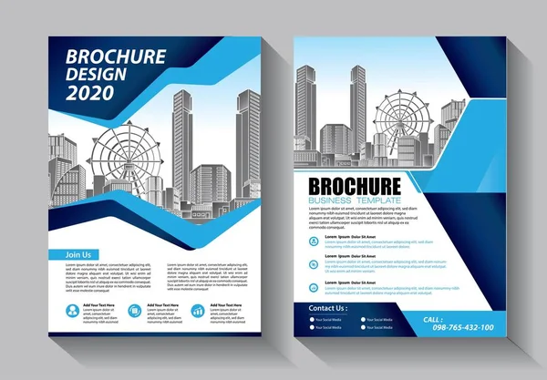 Zakelijke Abstracte Vector Template Brochure Ontwerp Omslag Moderne Lay Out — Stockvector