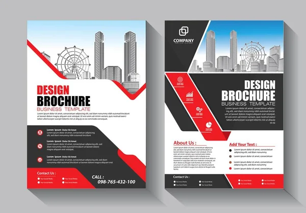 Zakelijke Abstracte Vector Template Brochure Ontwerp Omslag Moderne Lay Out — Stockvector