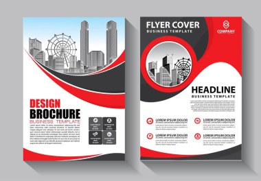 İş soyut vektör şablonu. Broşür tasarımı, modern tasarım, yıllık rapor, poster, renkli üçgenleri olan A4 broşürü, teknoloji, bilim ve ışık arka planlı geometrik şekiller.