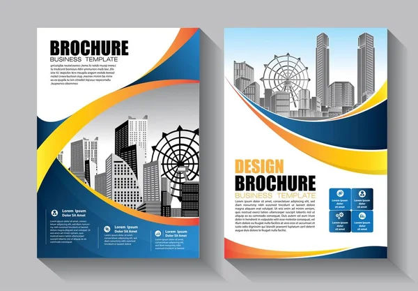 Modèle Vectoriel Abstrait Entreprise Brochure Design Couverture Mise Page Moderne — Image vectorielle