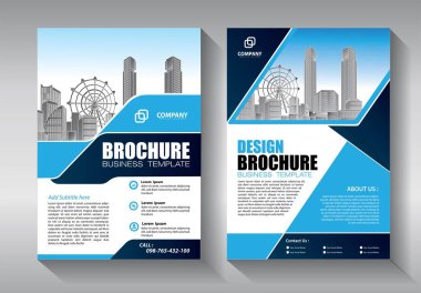 İş soyut vektör şablonu. Broşür tasarımı, modern tasarım, yıllık rapor, poster, renkli üçgenleri olan A4 broşürü, teknoloji, bilim ve ışık arka planlı geometrik şekiller.