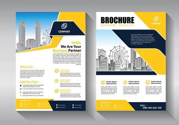 Zakelijke Abstracte Vector Template Brochure Ontwerp Omslag Moderne Lay Out — Stockvector