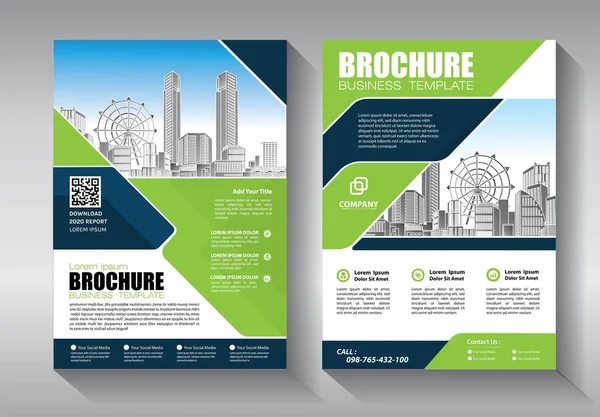 Zakelijke Abstracte Vector Template Brochure Ontwerp Omslag Moderne Lay Out — Stockvector