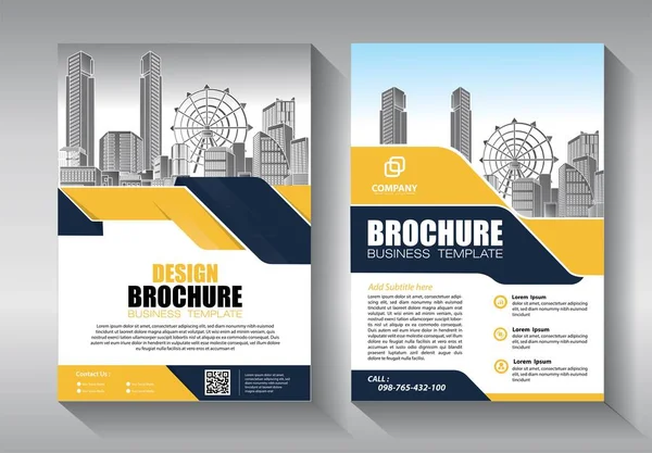 Zakelijke Abstracte Vector Template Brochure Ontwerp Omslag Moderne Lay Out — Stockvector