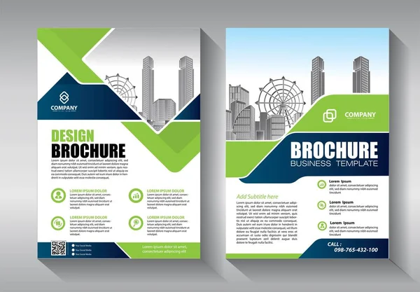 Zakelijke Abstracte Vector Template Brochure Ontwerp Omslag Moderne Lay Out — Stockvector