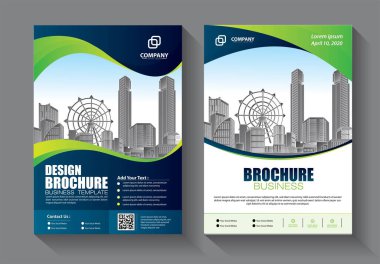 İş soyut vektör şablonu. Broşür tasarımı, modern tasarım, yıllık rapor, poster, renkli üçgenleri olan A4 broşürü, teknoloji, bilim ve ışık arka planlı geometrik şekiller.