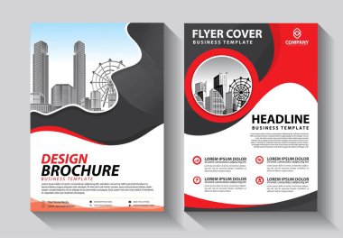 İş soyut vektör şablonu. Broşür tasarımı, modern tasarım, yıllık rapor, poster, renkli üçgenleri olan A4 broşürü, teknoloji, bilim ve ışık arka planlı geometrik şekiller.