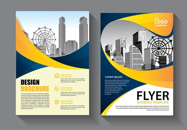 Modèle Vectoriel Abstrait Entreprise Brochure Design Couverture Mise Page Moderne — Image vectorielle