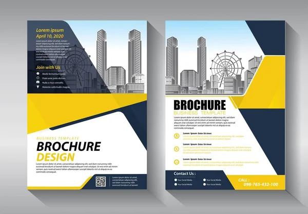 Abstrakte Vektorvorlage Für Unternehmen Broschürendesign Einband Modernes Layout Jahresbericht Poster — Stockvektor