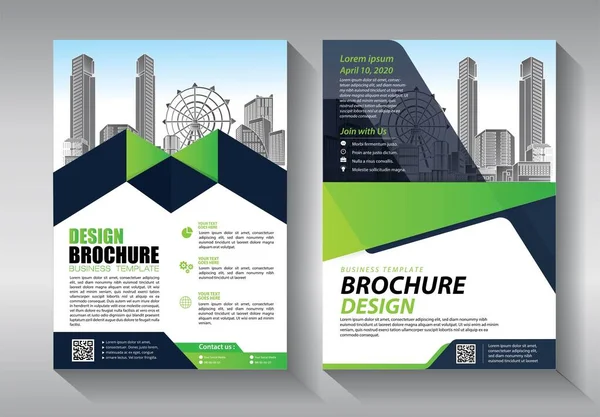 Zakelijke Abstracte Vector Template Brochure Ontwerp Omslag Moderne Lay Out — Stockvector