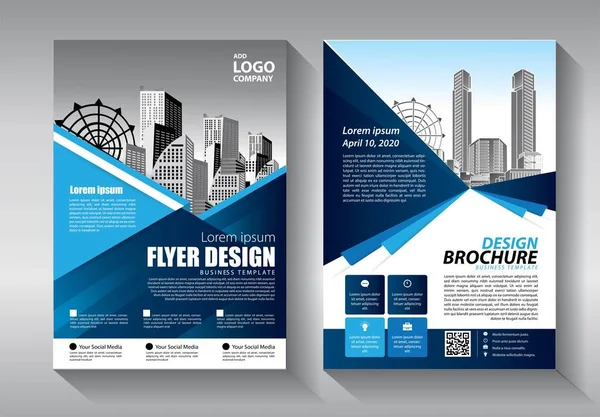 Abstrakte Vektorvorlage Für Unternehmen Broschürendesign Einband Modernes Layout Jahresbericht Poster — Stockvektor