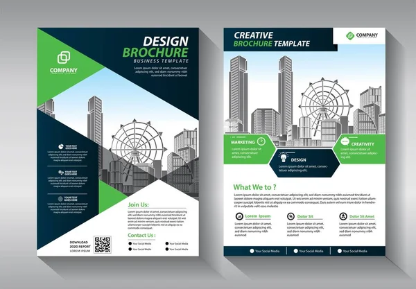 Abstrakte Vektorvorlage Für Unternehmen Broschürendesign Einband Modernes Layout Jahresbericht Poster — Stockvektor