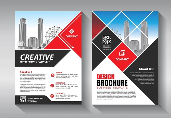 Zakelijke Abstracte Vector Template Brochure Ontwerp Omslag Moderne Lay Out — Stockvector