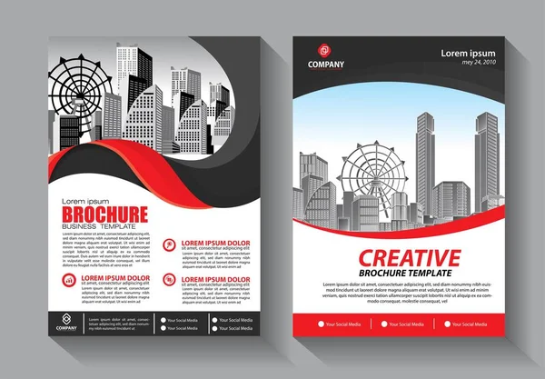 Zakelijke Abstracte Vector Template Brochure Ontwerp Omslag Moderne Lay Out — Stockvector