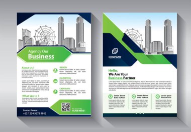 İş soyut vektör şablonu. Broşür tasarımı, modern tasarım, yıllık rapor, poster, renkli üçgenleri olan A4 broşürü, teknoloji, bilim ve ışık arka planlı geometrik şekiller.