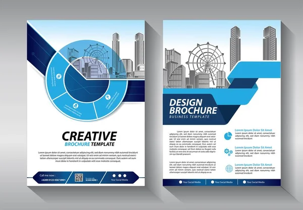 Zakelijke Abstracte Vector Template Brochure Ontwerp Omslag Moderne Lay Out — Stockvector