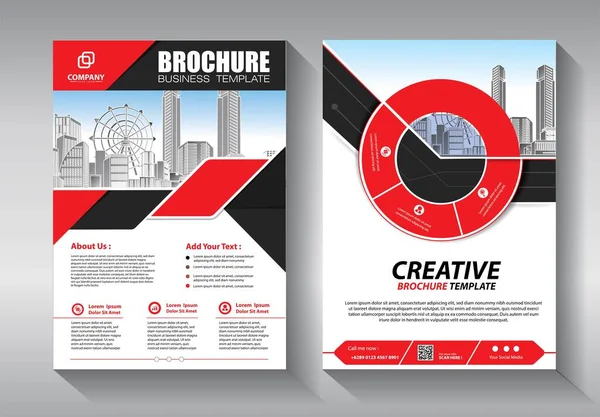 Zakelijke Abstracte Vector Template Brochure Ontwerp Omslag Moderne Lay Out — Stockvector