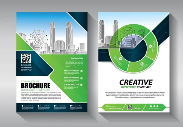 Zakelijke Abstracte Vector Template Brochure Ontwerp Omslag Moderne Lay Out — Stockvector