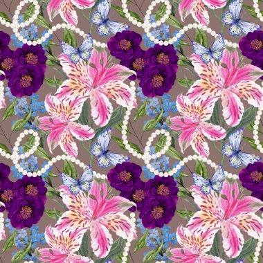 Geleneksel Babür Doğu Resimleri, Harikalar Diyarı Duvar Kağıdı, Botanik Bahçesi Kusursuz Arka plan, Düğün Davetiyesi.