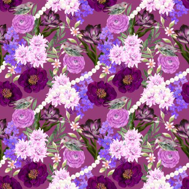 Geleneksel Babür Doğu Resimleri, Harikalar Diyarı Duvar Kağıdı, Botanik Bahçesi Kusursuz Arka plan, Düğün Davetiyesi.