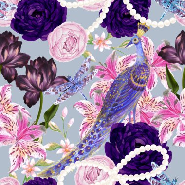 Geleneksel Babür Doğu Resimleri, Harikalar Diyarı Duvar Kağıdı, Botanik Bahçesi Kusursuz Arka plan, Düğün Davetiyesi.