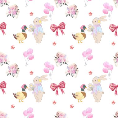 Doğum günü, Bayram, Yıldönümü Yıldönümü Sevimli Hayvan Partisi Kusursuz Şenlikli Dekor Kutlama Tatlıları gibi, Hediyeler çizilmiş el çizimi