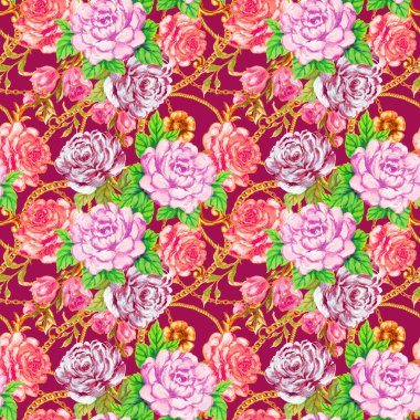 Gül ve şakayık desenli barok desenli, iç dekorasyon için süs çiçekleriyle süslenmiş çiçek motifli klasik altın maske.