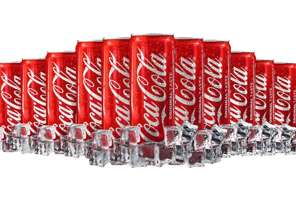 Kuala Lumpur Malaysia October 2020 Coca Cola Coke Drink White — Stock Photo, Image