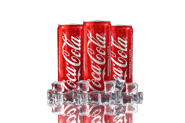 Kuala Lumpur Malaysia October 2020 Coca Cola Coke Drink White — Stock Photo, Image