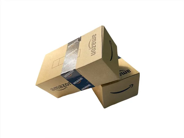 Κουάλα Λουμπούρ Μαλαισία Οκτωβρίου 2020 Amazon Prime Box Amazon Shipping — Φωτογραφία Αρχείου