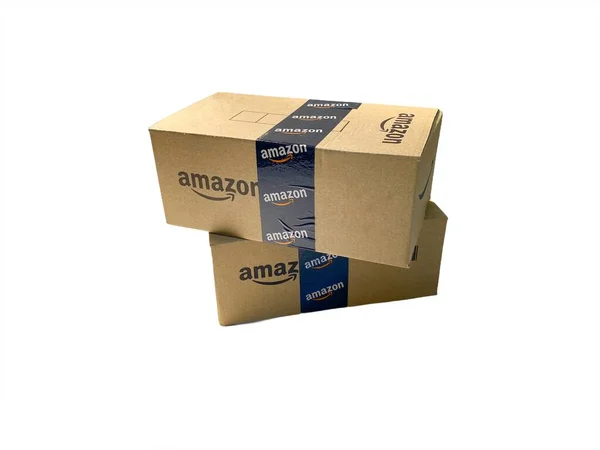 Κουάλα Λουμπούρ Μαλαισία Οκτωβρίου 2020 Amazon Prime Box Amazon Shipping — Φωτογραφία Αρχείου