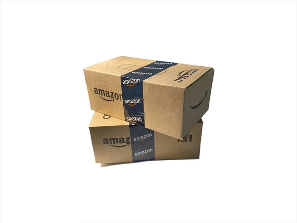 Kuala Lumpur Malaysia Oktober 2020 Amazon Prime Box Oder Amazon — Stockfoto