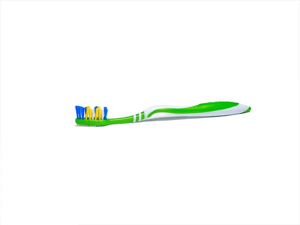 Escova Dentes Isolada Fundo Branco — Fotografia de Stock