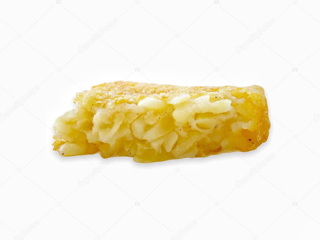 Hash browns or Potato patties isolated on white background