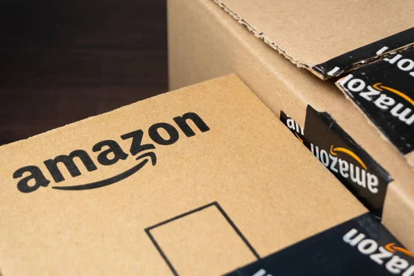 Κουάλα Λουμπούρ Μαλαισία Ιουνίου 2021 Amazon Prime Box Amazon Shipping — Φωτογραφία Αρχείου