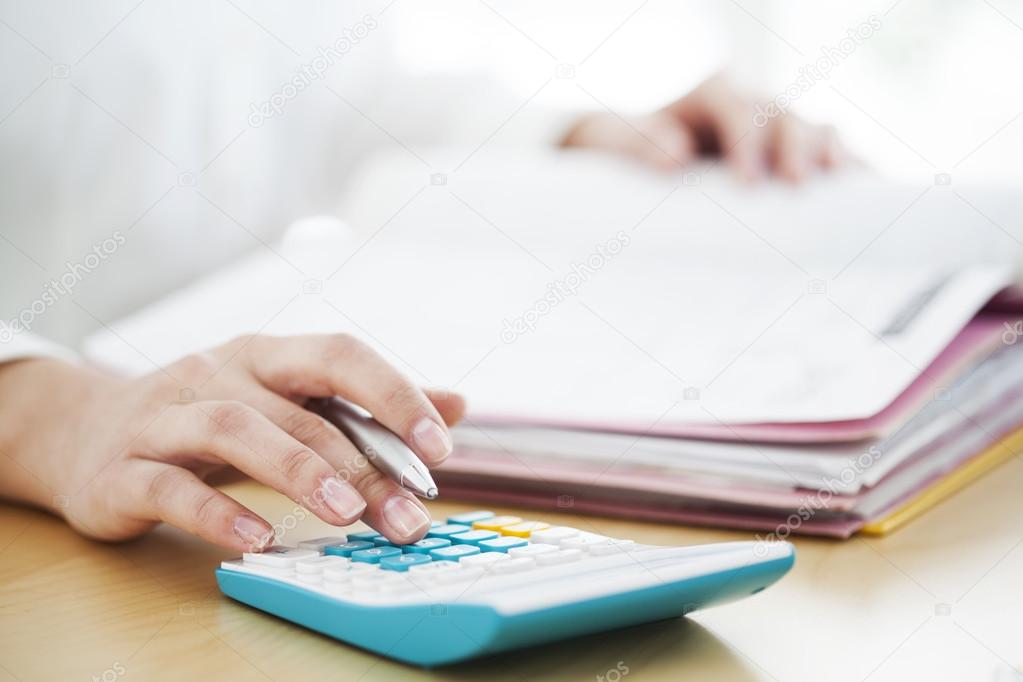 Businesswoman working in office