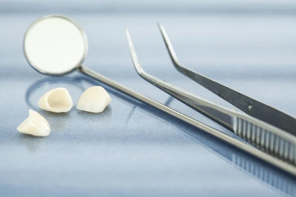 Assistenza sanitaria dentale vista da vicino — Foto Stock