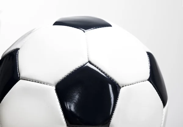 Detailní záběr záběr fotbalový míč — Stock fotografie