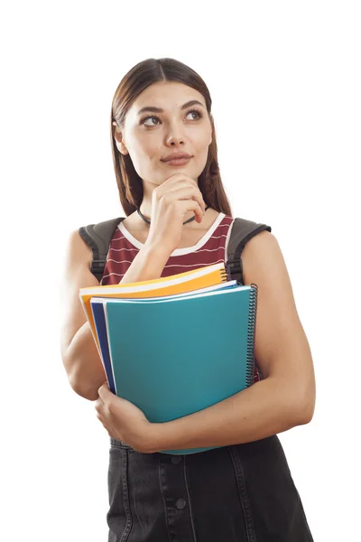 Étudiant réfléchi et portrait — Photo